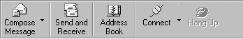 Outlook Express toolbar